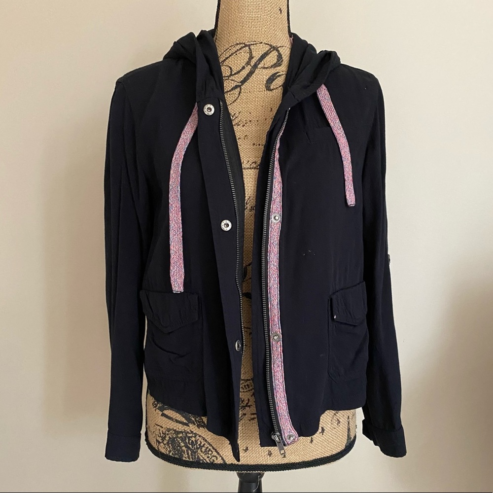 Urban Outfitters BDG black zip up hoodie